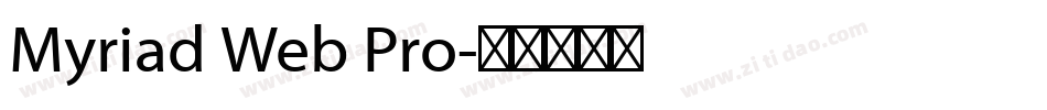 Myriad Web Pro字体转换